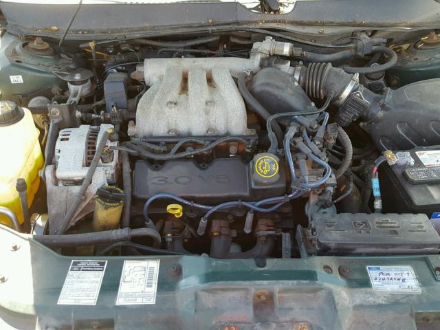 1FAFP5521YA162227 - 2000 FORD TAURUS SES GREEN photo 7