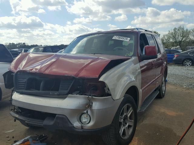 5LMEU68H34ZJ53084 - 2004 LINCOLN AVIATOR 栗色 照片 2