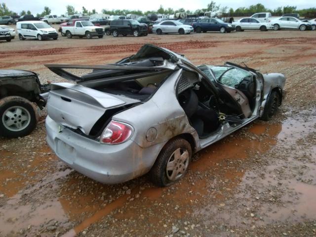 1B3ES26C75D101132 - 2005 DODGE NEON BASE SILVER photo 4