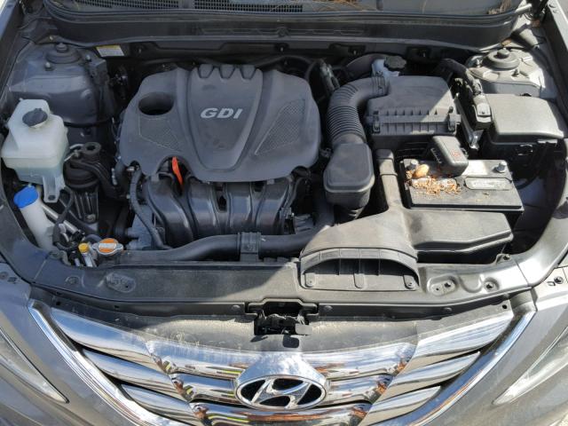 5NPEC4AC0BH057995 - 2011 HYUNDAI SONATA SE GRAY photo 7