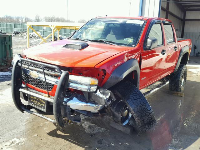 1GCDT136868157283 - 2006 CHEVROLET COLORADO RED photo 2