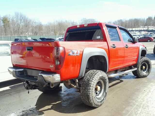 1GCDT136868157283 - 2006 CHEVROLET COLORADO RED photo 4