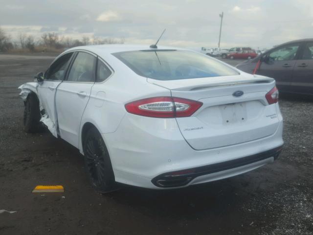 3FA6P0K91ER293275 - 2014 FORD FUSION TIT WHITE photo 3