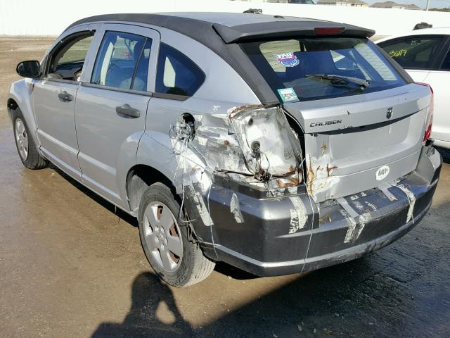 1B3HB28B78D653123 - 2008 DODGE CALIBER SILVER photo 3