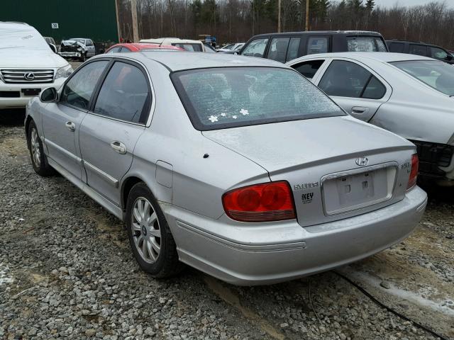 KMHWF35H15A104213 - 2005 HYUNDAI SONATA GLS SILVER photo 3