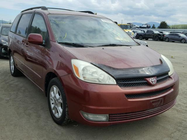 5TDZA22C95S384825 - 2005 TOYOTA SIENNA XLE MAROON photo 1