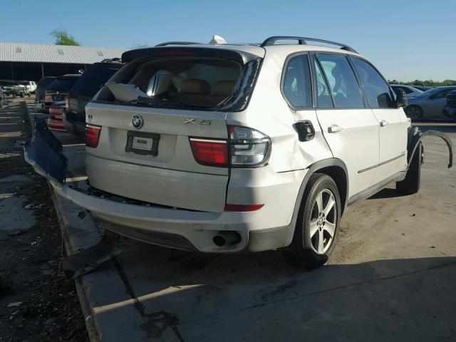 5UXZV4C55CL757503 - 2012 BMW X5 XDRIVE3 WHITE photo 4