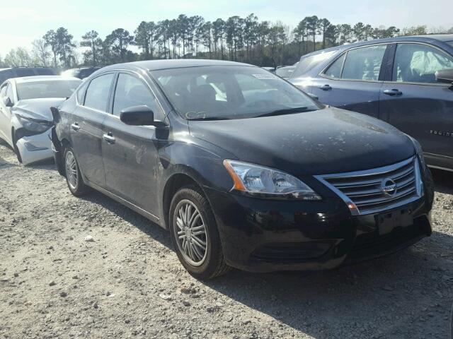 3N1AB7APXEY204310 - 2014 NISSAN SENTRA S BLACK photo 1