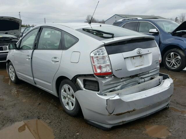 JTDKB20U877684072 - 2007 TOYOTA PRIUS SILVER photo 3