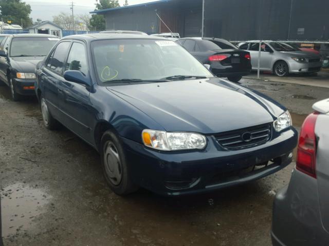 1NXBR12E51Z501078 - 2001 TOYOTA COROLLA CE BLUE photo 1