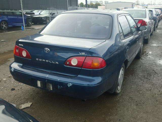 1NXBR12E51Z501078 - 2001 TOYOTA COROLLA CE BLUE photo 4