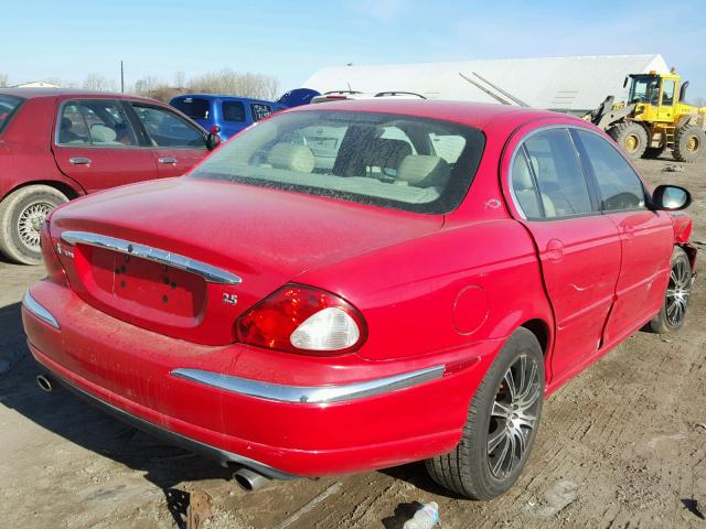 SAJEA51D93XD15249 - 2003 JAGUAR X-TYPE 2.5 RED photo 4