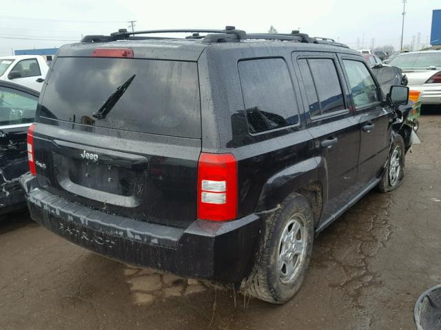 1J8FF28W18D657867 - 2008 JEEP PATRIOT SP BLACK photo 4