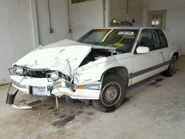 1G6EL1159KU610121 - 1989 CADILLAC ELDORADO WHITE photo 2