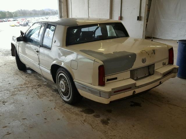 1G6EL1159KU610121 - 1989 CADILLAC ELDORADO WHITE photo 3