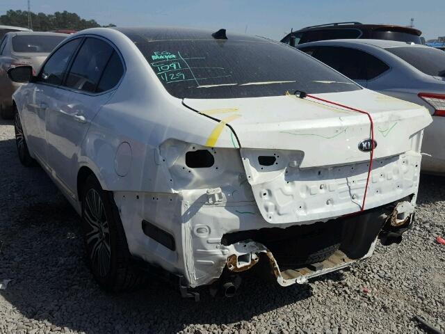 KNALN4D77F5168515 - 2015 KIA CADENZA PR WHITE photo 3