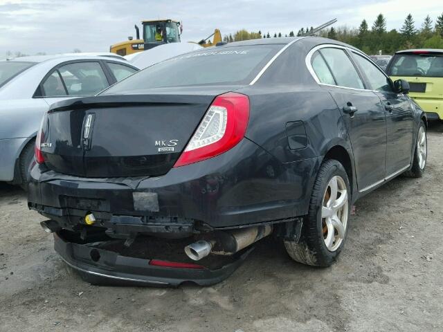 1LNHL9EK5EG609443 - 2014 LINCOLN MKS BLACK photo 4