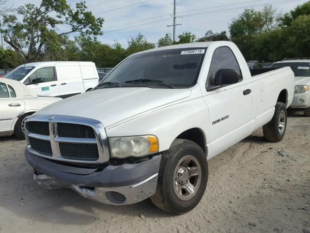 1D7HA16K12J203156 - 2002 DODGE RAM 1500 WHITE photo 2