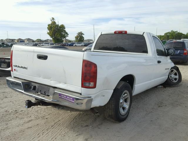 1D7HA16K12J203156 - 2002 DODGE RAM 1500 WHITE photo 4