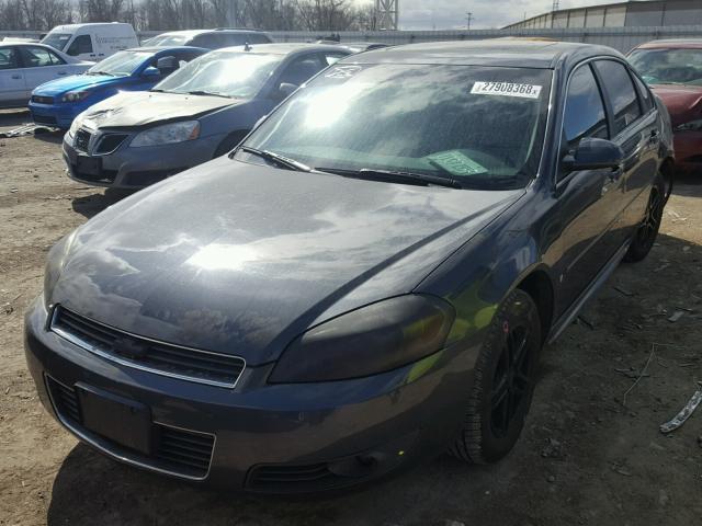 2G1WB5EK2A1116746 - 2010 CHEVROLET IMPALA LT CHARCOAL photo 2