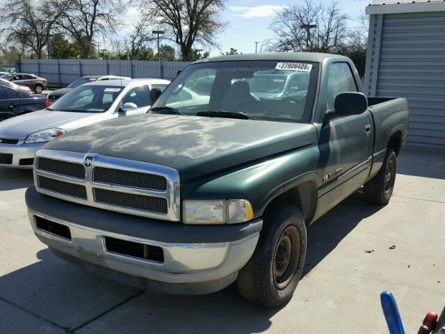 1B7HC16X4YS616479 - 2000 DODGE RAM 1500 GREEN photo 2