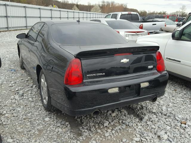 2G1WL16C469211427 - 2006 CHEVROLET MONTE CARL BLACK photo 3