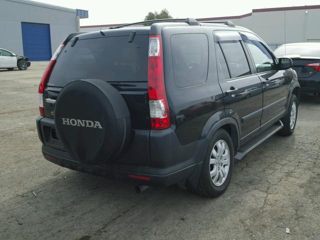 JHLRD78815C023021 - 2005 HONDA CR-V EX BLACK photo 4