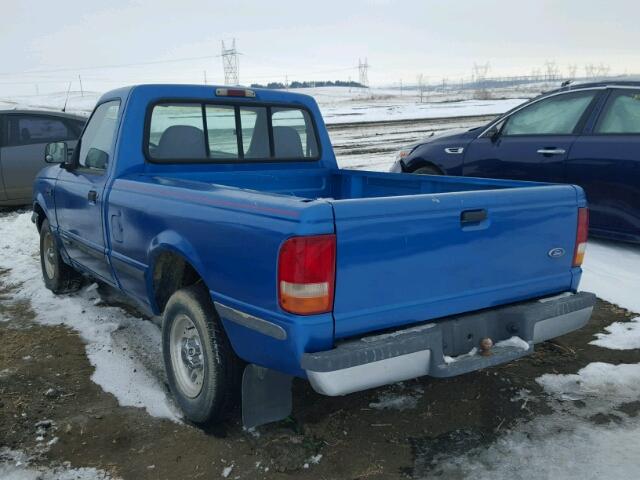 1FTCR10A0PUD23436 - 1993 FORD RANGER BLUE photo 3