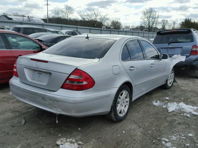 WDBUF65J25A606355 - 2005 MERCEDES-BENZ E 320 SILVER photo 4