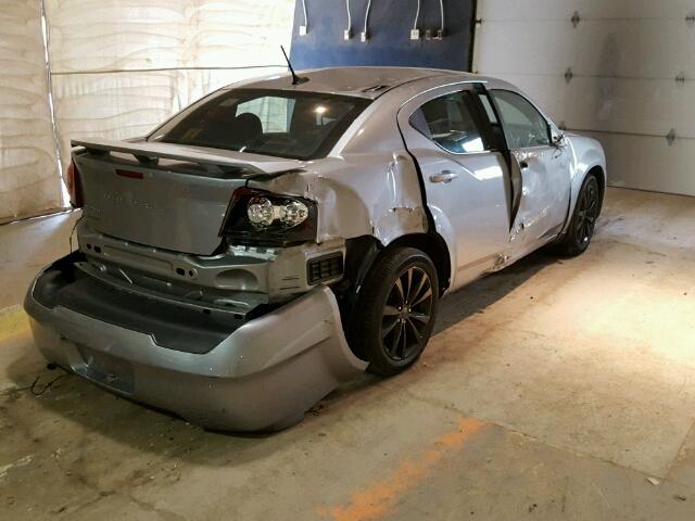 1C3CDZCB3EN184318 - 2014 DODGE AVENGER SILVER photo 4