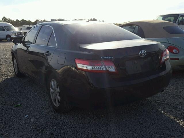 4T4BF3EK5BR169883 - 2011 TOYOTA CAMRY BASE BLACK photo 3