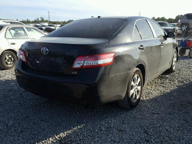 4T4BF3EK5BR169883 - 2011 TOYOTA CAMRY BASE BLACK photo 4