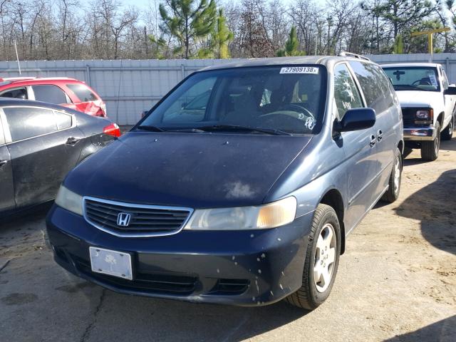 2HKRL1866YH518626 - 2000 HONDA ODYSSEY EX BLUE photo 2