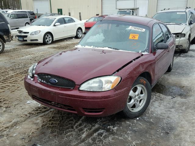 1FAFP55U14A181324 - 2004 FORD TAURUS SES BURGUNDY photo 2