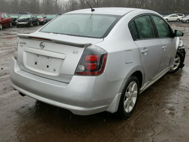 3N1AB6AP0CL746181 - 2012 NISSAN SENTRA 2.0 SILVER photo 4