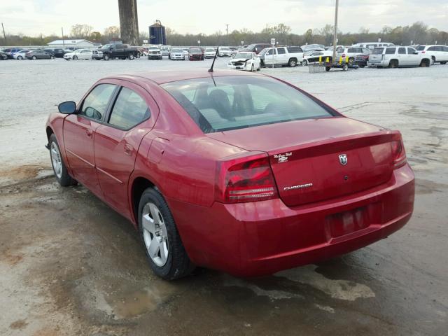 2B3KA43R28H184308 - 2008 DODGE CHARGER RED photo 3