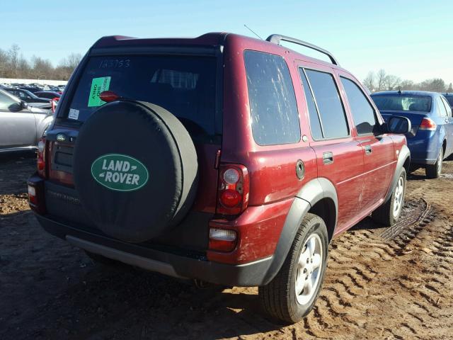 SALNY22295A466528 - 2005 LAND ROVER FREELANDER RED photo 4