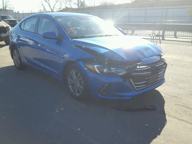 5NPD84LF5HH064650 - 2017 HYUNDAI ELANTRA SE BLUE photo 1