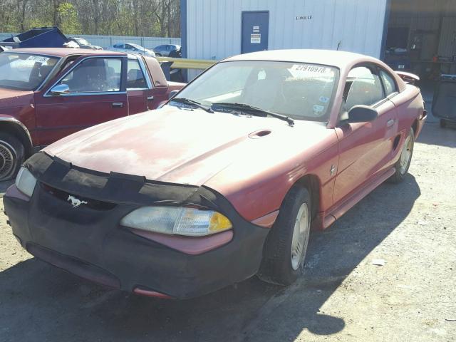 1FALP4049SF250605 - 1995 FORD MUSTANG RED photo 2