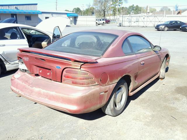 1FALP4049SF250605 - 1995 FORD MUSTANG RED photo 4