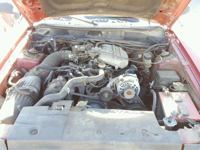 1FALP4049SF250605 - 1995 FORD MUSTANG RED photo 7