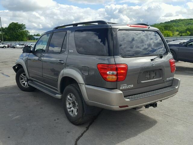 5TDBT44A83S158338 - 2003 TOYOTA SEQUOIA SR GRAY photo 3