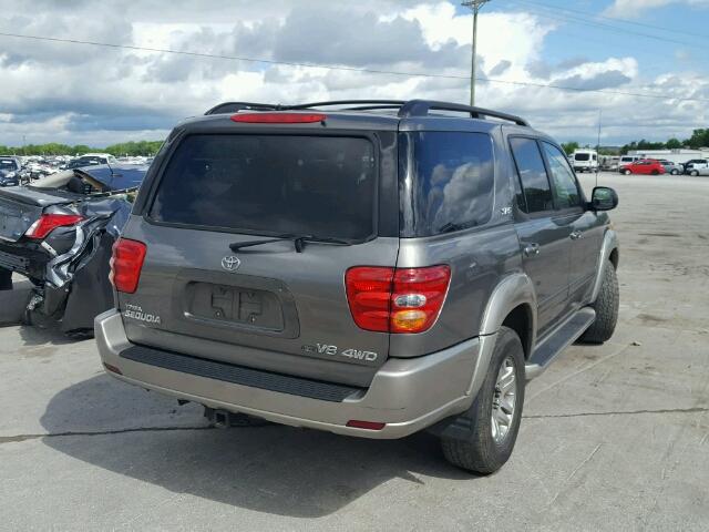 5TDBT44A83S158338 - 2003 TOYOTA SEQUOIA SR GRAY photo 4