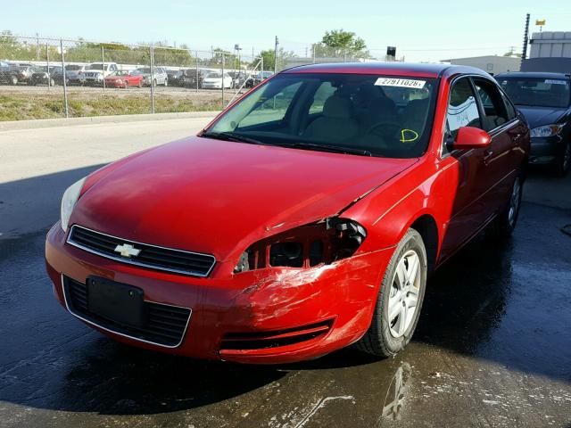 2G1WB58N889141037 - 2008 CHEVROLET IMPALA LS RED photo 2