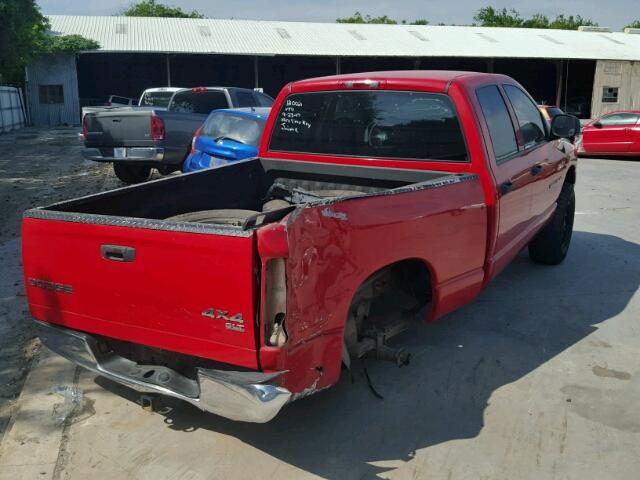 1D7HU18N23J625372 - 2003 DODGE RAM 1500 Q RED photo 4