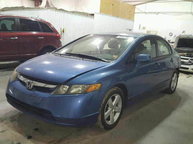 JHMFA16896S008166 - 2006 HONDA CIVIC EX BLUE photo 2