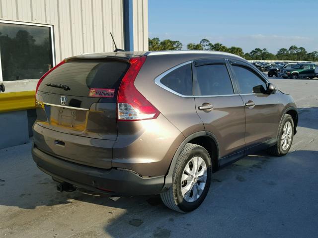 2HKRM3H70EH547598 - 2014 HONDA CR-V EXL BROWN photo 4