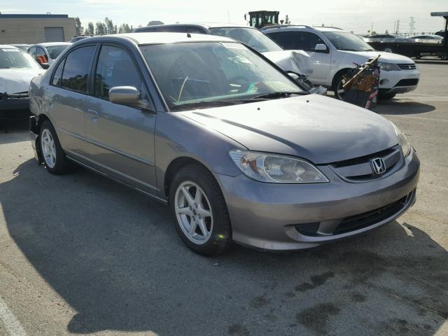 JHMES96625S003931 - 2005 HONDA CIVIC HYBR GRAY photo 1