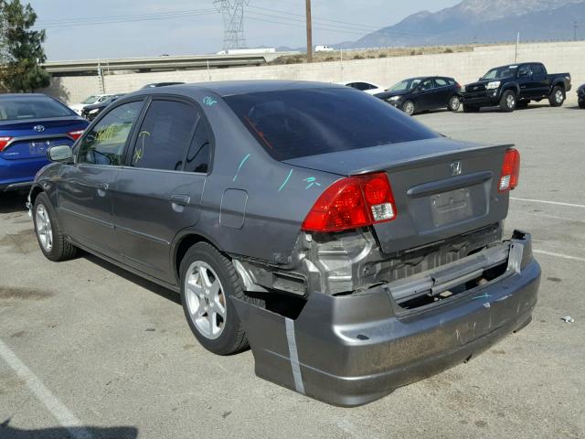 JHMES96625S003931 - 2005 HONDA CIVIC HYBR GRAY photo 3