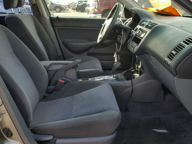 JHMES96625S003931 - 2005 HONDA CIVIC HYBR GRAY photo 5